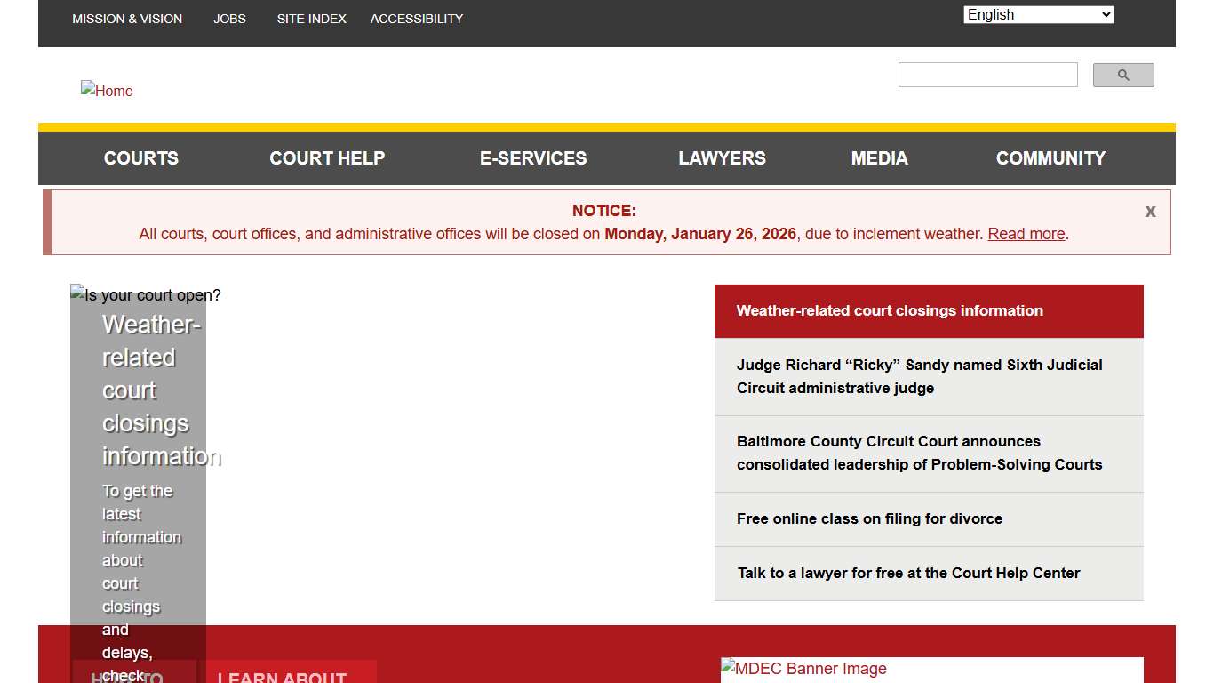 Home Maryland Courts